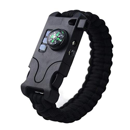 Preisvergleich Produktbild Cyt Laser-Infrarot-SOS-Überlebens-Armband wiederaufladbare geflochtene LED-Taschenlampe-Kompass-Rettungsarmband (Farbe : A1)