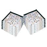 リビングアウト(Living Out) 天然石マット 30×30cm 12枚セット ブラウンミックス タイル 石畳 敷石 防草シート 庭石 DIY 洋風 防草マット 雑草対策 ガーデン 敷くだけ 置くだけ