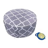 Inflatable Ottoman footrest Stool with Portable air Pump and Storage Bag or Pouch Used for Outdoor o