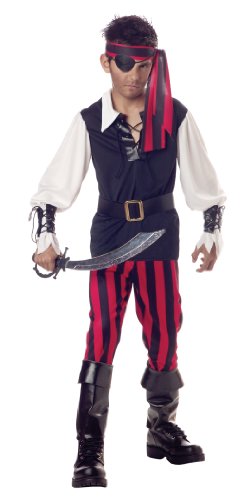 Cutthroat Pirate Costume - Child Medium(8-10)
