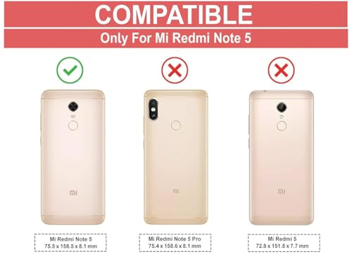 Image of Hybrid Carbon Fiber Back Case for Mi Redmi 5 (Black)