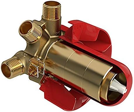 Riobel R45-SPEX 3-Way Type T/P (Thermostatic/Pressure Balance) coaxial Valve Rough Without Cartridge PEX, Gold