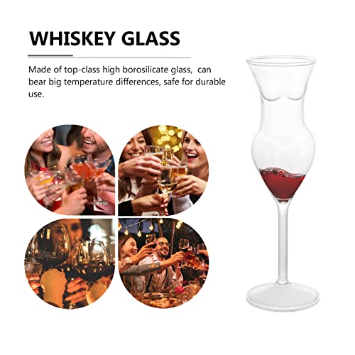 Vosarea 2Pcs Novelty Wine Glasses Human Body Shape Goblets Creative Cocktail Champagne Whiskey Glasses For Home Bar Club Birthday Party #TOP1
