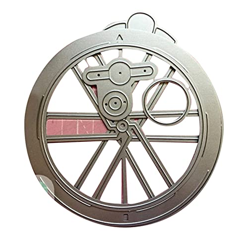 Magic Window Slider Card Cutting Dies 5PCS Set Slot Spin Vintage Frames Cutting Dies Stamps for DIY Scrapbooking Cards (5PCS)