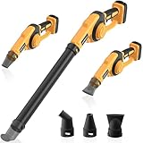 HEINPRO Cordless Leaf Blower Compatible with Dewalt 20V Max Battery (Tool Only), Up to 200MPH Small Electric Leaf Blower, 3 Speeds Mode, Battery Powered Mini Leaf Blowers for Patio