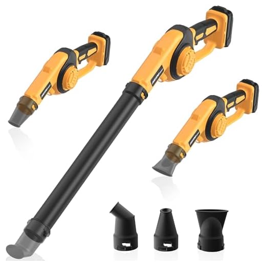 HEINPRO Cordless Leaf Blower Compatible with Dewalt 20V Max Battery (Tool Only), Up to 200MPH Small Electric Leaf Blower, 3 Speeds Mode, Battery Powered Mini Leaf Blowers for Patio