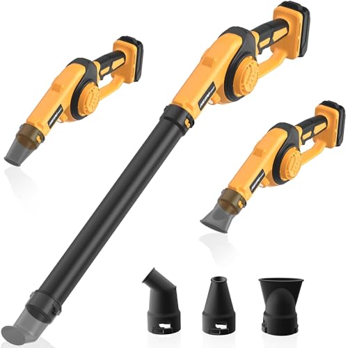 HEINPRO Cordless Leaf Blower Compatible with Dewalt 20V Max Battery (Tool Only) Up to 200MPH Small Electric Leaf Blower 3 Speeds Mode Battery Powered Mini Leaf Blowers for Patio