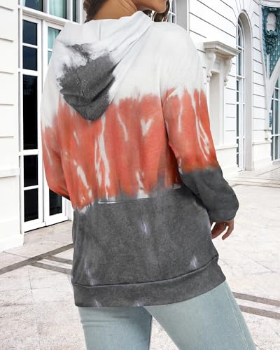 Womens Hoodies Long Sleeve Sweatshirts Drawstring Pullover Pocket Tops - Image 6