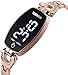 MASTOP Touch Screen Women Bracelet Wrist Watch Fashion Digital Dress Watch Stainless Steel Electronic Watches (Rose Gold)