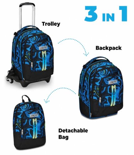 Mochila con función trolley escolar que cuida la espalda infantil 2