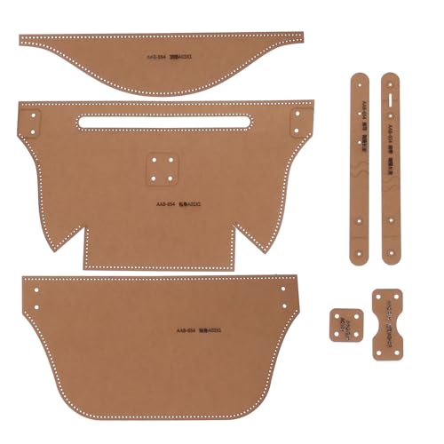 Garneck Herramienta Cuero Marrón de en de Usar Lisa Fácil Superficie Plantilla de Papel Kraft para Hacer Bolsas de Pecho Manualidades Proyectos DIY