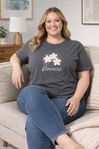 Image of In Love Women's Graphic Printed Cotton Plus Size Longline T-Shirt | Cotton fabric - soft longline T-shirt with easy plus-size fit
