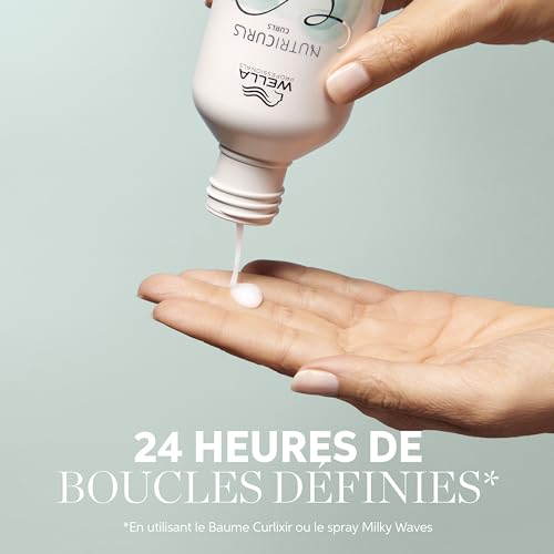 Wella Professionals NUTRICURLS Masque Soin Nourrissant intense pour cheveux ondulés et bouclés – nourrit en profondeur et définit les boucles 1L