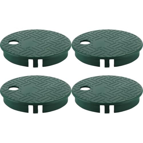 Homoyoyo Accesorios para Válvulas de Rociadores 4 Tapas de Caja Resistentes de Plástico, Tamaño Estándar para Sistemas de Riego Domésticos y Jardines Estilo