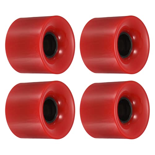 PATIKIL 4 Stück 60mm Longboard Rollen Skateboard Rad Straße Rollen für...