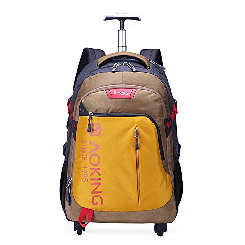 MKJYDM Mochila de Viaje Bolso de Viaje Bolsa de Ordenador de Viaje de Negocios Mochila con Ruedas Universal Ultraligera Trolley Bag Bolsa de Trolley de Gran Capacidad Mochila Trolley