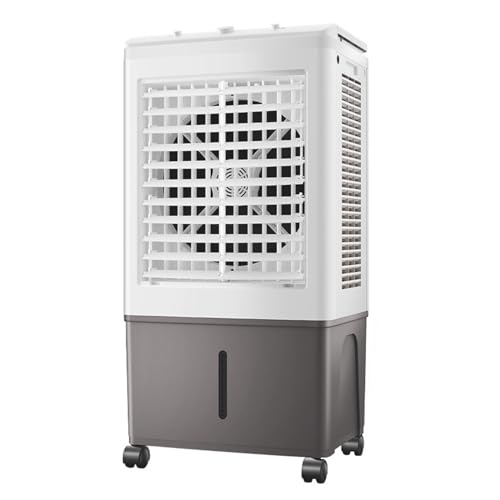 Aire acondicionado portátil, enfriador de espacio de ahorro de energía con rueda universal y tanque de agua grande