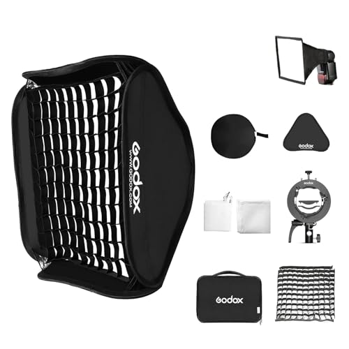 Boîte à lumière 80x80cm Godox pour adoucir la lumière des flashs cobra et supprimer les ombres dur
