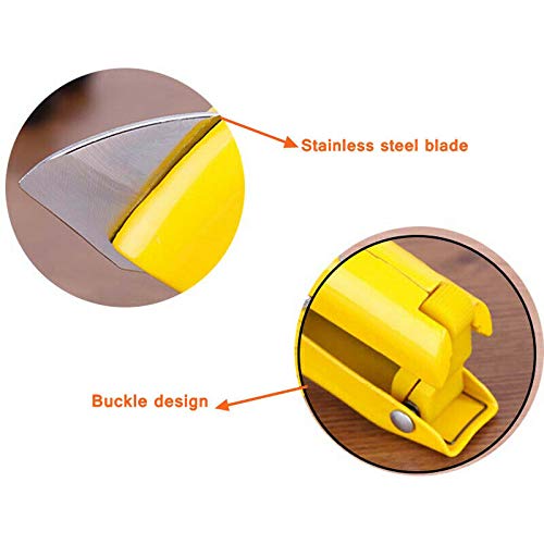 Coupe-tuyau en PVC - Ciseaux de tuyaux en plastique résistant - Pour couper des tuyaux en plastique PVC - Jaune - SA-5501 - 42 mm
