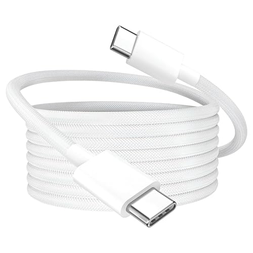 Image of Umake USB-C to C Cable 60W PD Fast Charging, 1 Meter High-Speed Data Sync Cord, Durable Braided Build, Compatible with Redmi Note 13 Pro+, Poco X6 Pro, Mi 11X, OPPO Reno Series (bis certified)
