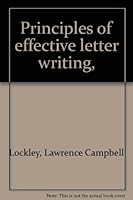Principles of effective letter writing, B000863VHK Book Cover