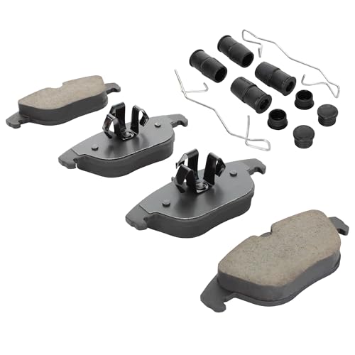 Image of QUALITY-BUILT Rear Semi-Metallic Brake Pads, Premium 1001-1341AM, Compatible with 2010-2015 Mercedes-Benz (GLK250,GLK300,GLK350)