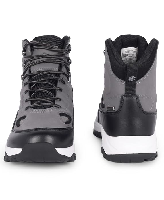 Image of Men Waterproof Trekking Shoes | Mid-High Ankle | Removable Cushion Insole | 4mm Lug Sole | All Weather, Uneven Terrain & Light Rain Hikes | ET1105