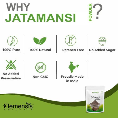 Pure Jatamansi powder for hair growth, Eating, Sleep, and brain, for Hair treatment women & men, 100gm