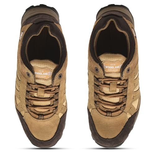 Image of Woodland Men Olive Green Casual Shoes
