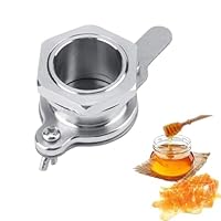 Jeffergarden Honig Schieber, Honigschieber Honey Valve Tool Honig Hahn Edelstahl Auszieher Abfüllanlage Bienenzucht Werkzeug Splitter Bee Cultured Filling Tool