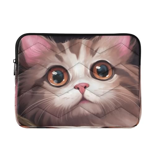 Funda para portátil Cute Cat 13-14 pulgadas impermeable miniatura 1