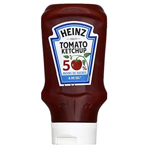 Heinz Tomato Ketchup 50% de Sucres/Sel 435 g