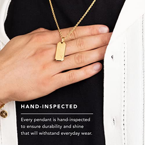 Jaxxon Beverly Pendant Necklace | 14K Gold Bonded Over 925 Sterling Silver Chain Necklace For Men - Gold, 24 Inch #TOP4