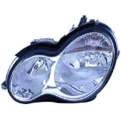 Faro izquierdo H7 para Mercedes C-Klasse 2004-2007 halógeno de recambio delantero