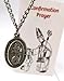 Westmon Works St Christopher Pewter Confirmation Medal One Inch Saint Pendant on a Stainless Steel Chain Boxed Gift Set