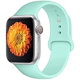 Misker Sport Band Compatible with Apple Watch Band 42mm 38mm 40mm 44mm,Soft Silicone Strap Replacement Wristbands Compatible with Watch Sport Series 4/3/2/1