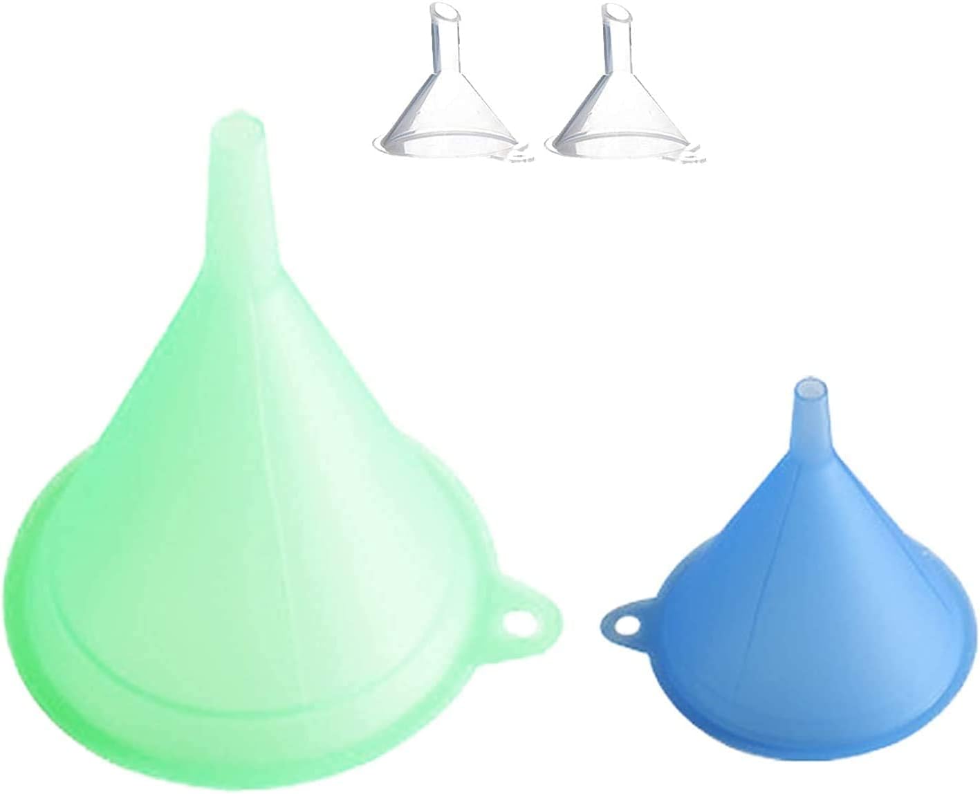 enecharger Funnels,Small Funnel Set of 4, Plastic Funnels