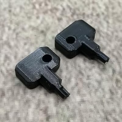 ULEIVA Replacement Key 2 x Black Compatible with Synology NAS Drive Bay Key Lock Replacement Key for Type D5 D6 D8 D9 R6 X9 R8 DS181