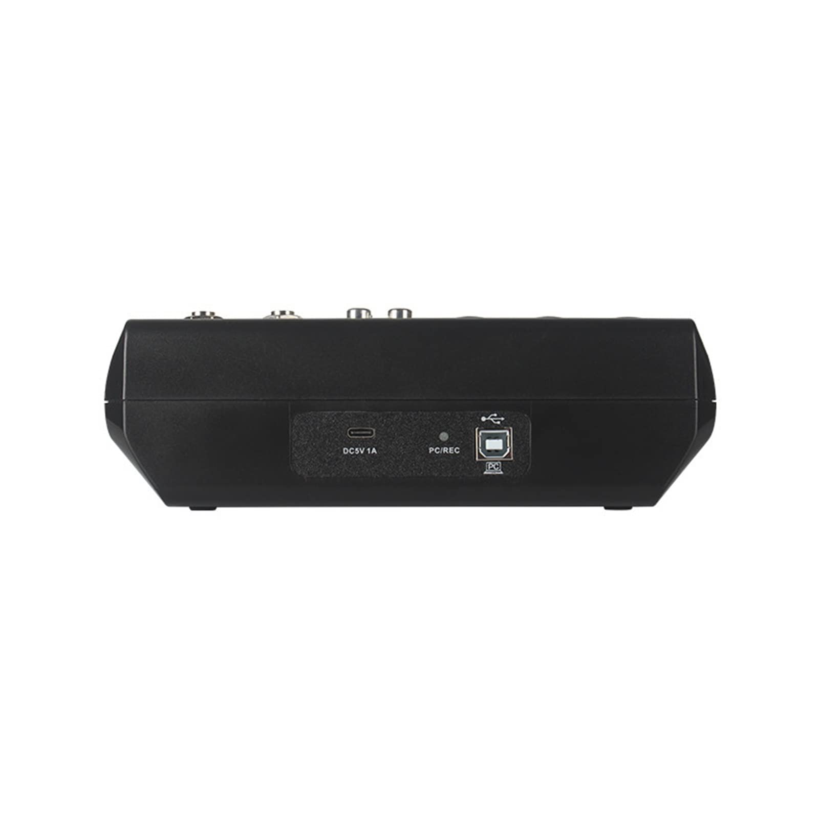 Mezclador de audio, Procesador de interfaz de equipo profesional profesional mezclador de consola de mezcla de tarjeta de sonido de disco libre de grabación de ordenador de 5 vías Para podcast/grabaci