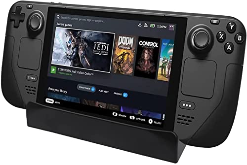 RALAN Base de soporte compatible con Valve Steam Deck 2021, cubierta de vapor ajustable en ángulo y accesorios de soporte para Nintendo Switch Cover