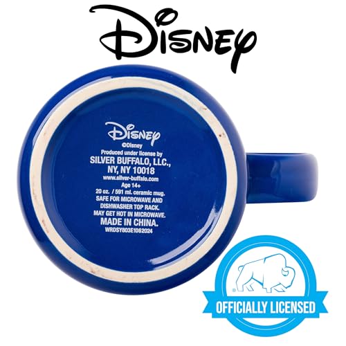 Silver Buffalo Disney A Goofy Movie Retro Ceramic Camper Mug Featuring Goofy, Max Goof, Roxanne, and Bobby Zimmeruski, 20 Ounces