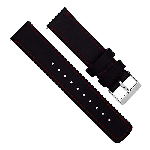Image of BARTON WATCH BANDS - Top Grain Leather Watch Bands Compatible with Apple Watch Models - 1, 2, 3, 4, 5, 6, 7, 8, 9, 10, SE, Ultra & Ultra 2