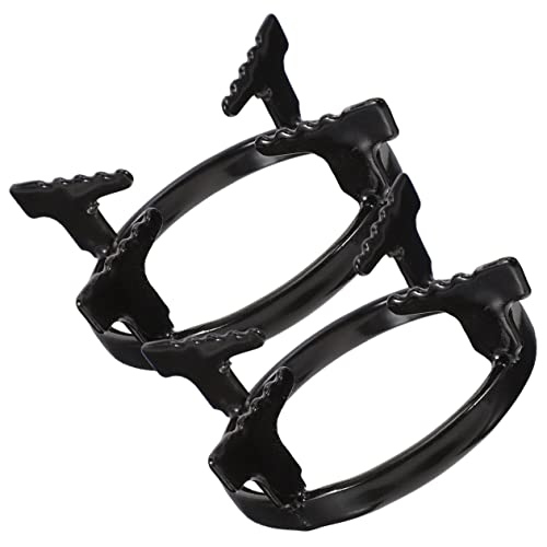 DOITOOL 2 Piezas Estante Para Platos Doméstico Rejilla Antideslizante Para Cafetera Soporte Para La Cafetera Soporte Para Estufa De Cafetera Soporte De Metal Para Estufa Planchar