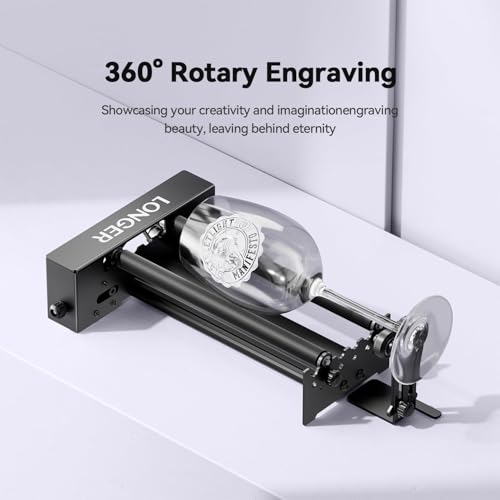 Image of Longer New Upgrade RAY5 20W with Air Pump,440mm*440mm Honeycomb, Y-axis Rotary Roller 360 Rotation with Bracket，8Pcs Laser Engraver Raiser Laser，DIY Engraver Tool for Metal /Glass /Wood