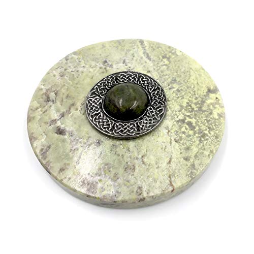 Irish Connemara Marble Paperweight With Marble Dome #TOP1