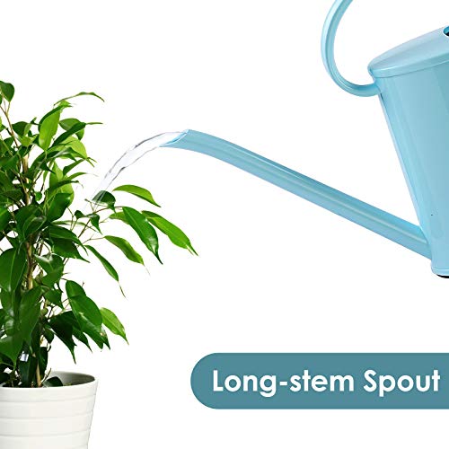 1 Gallon Watering Can for Indoor Plants, Garden Watering Cans for Outdoor Plant House Flower, Modern Plant Watering Can Large Long Spout with Sprinkler Head - Image 3