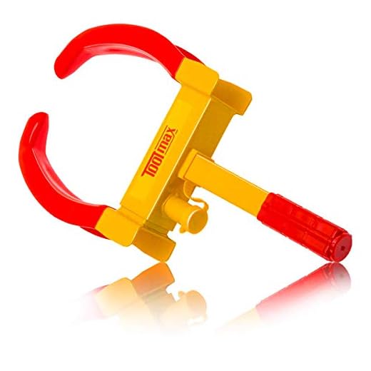 Goplus Heavy Duty Trailer Lock Wheel Clamp, Adjustable Anti-Theft Tire Lock 5.3-lb Boot for Car Truck RV Boat Trailer Automotive Golf Carts w/Three Keys