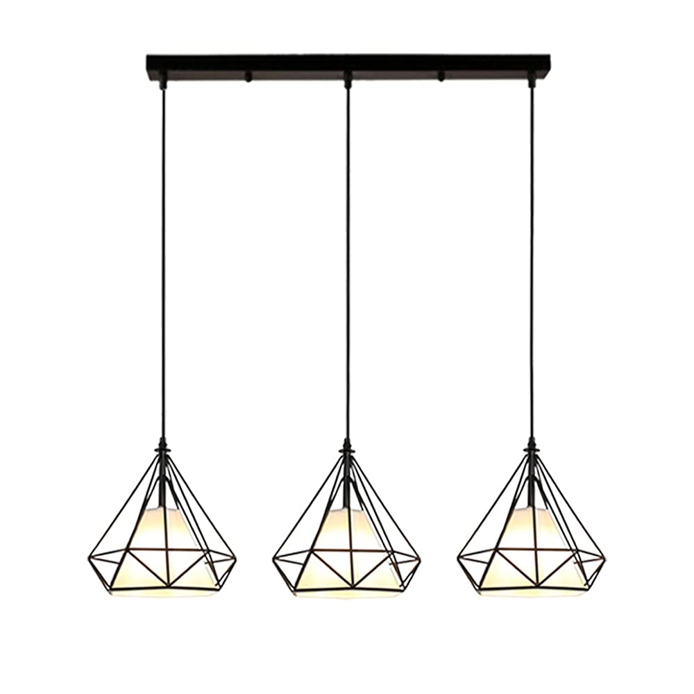 Lampe suspendue rétro réglable pour éclairer un plan de travail sombre