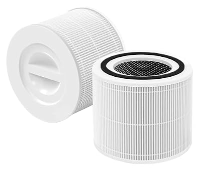 2-pack Replacement Filters, Compatible For LEVOIT Core 300/Core 300S/Core 300-P, Air Purifier 3-in-1 H13 Grade