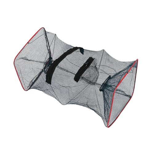 Toyvian Crab Traps Fish Traps Lobster Nets Collapsible Shrimp Bait Cage Nylon Mesh